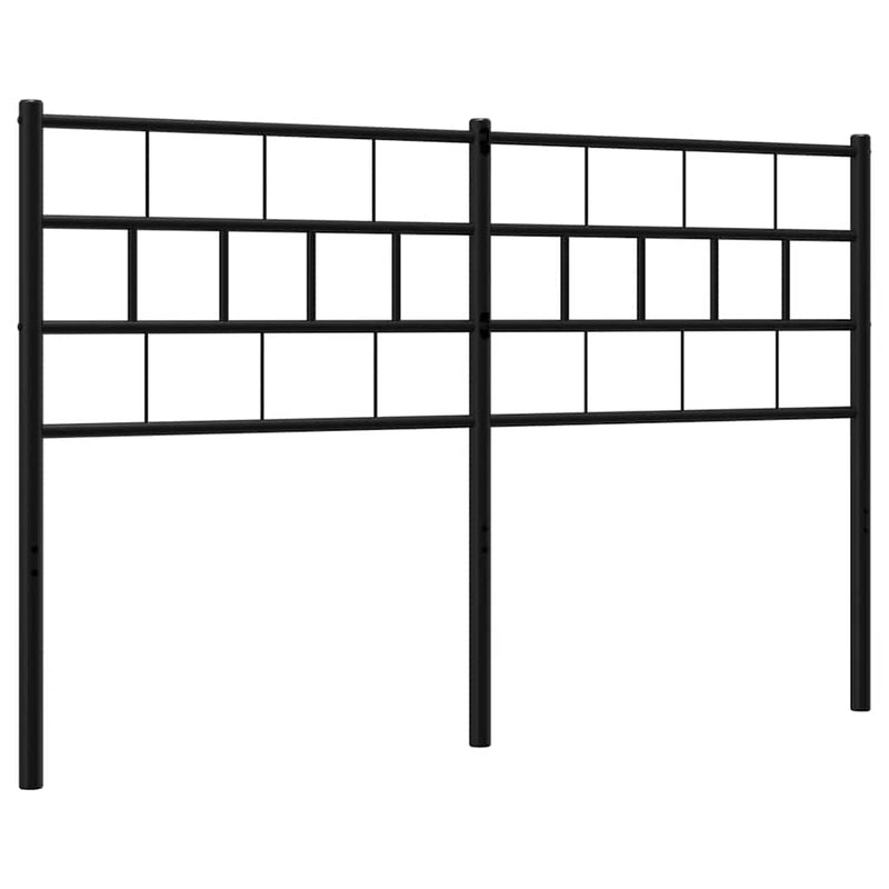 Metal Headboard Black 137 cm Double