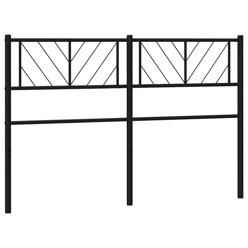 Metal Headboard Black 137 cm Double