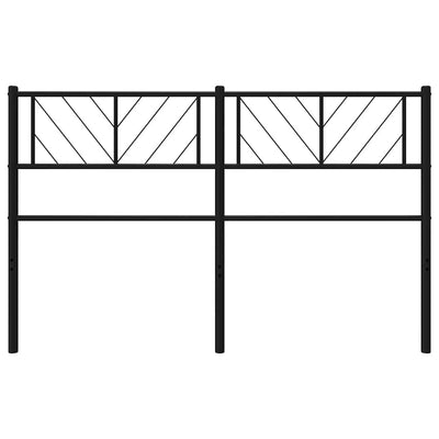 Metal Headboard Black 137 cm Double