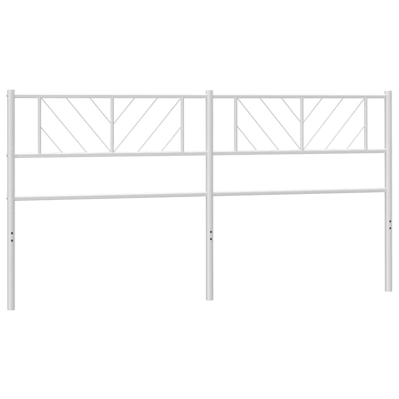 Metal Headboard White 183 cm King