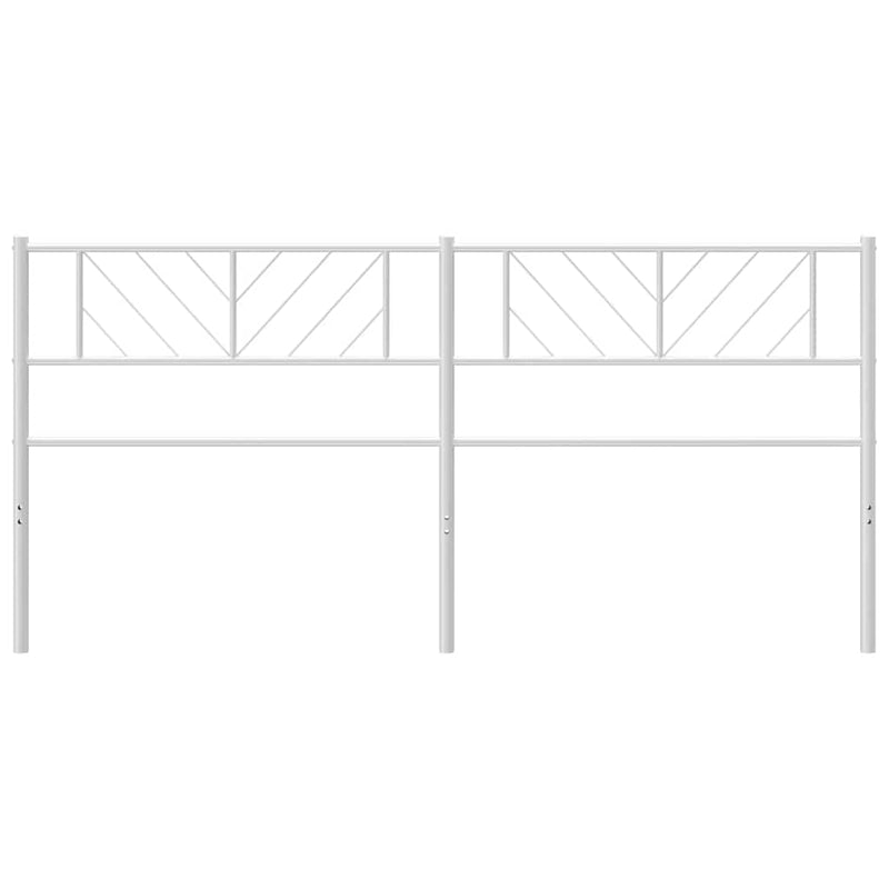 Metal Headboard White 183 cm King