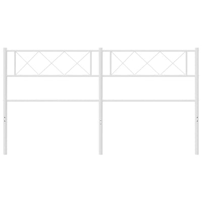 Metal Headboard White 152 cm Queen