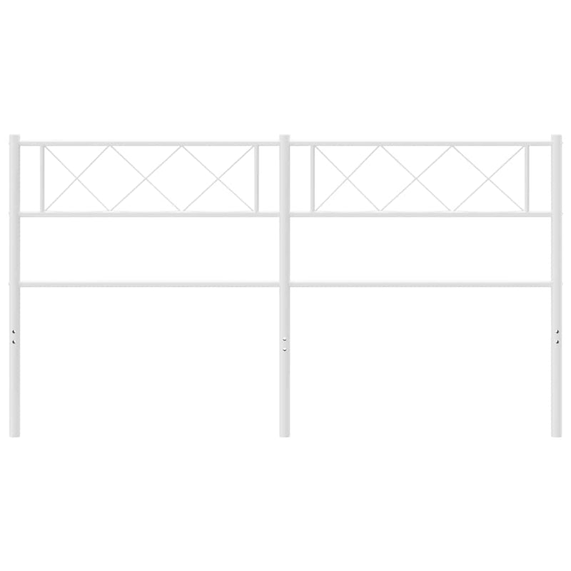 Metal Headboard White 152 cm Queen