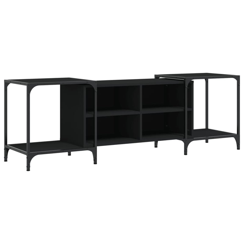 TV Cabinet Black 153x37x50 cm Engineered Wood