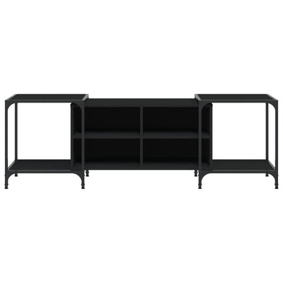 TV Cabinet Black 153x37x50 cm Engineered Wood