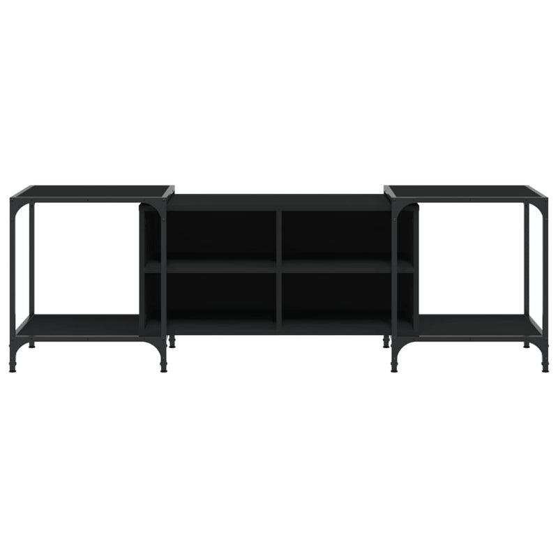 TV Cabinet Black 153x37x50 cm Engineered Wood