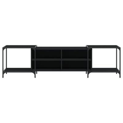 TV Cabinet Black 203x37x50 cm Engineered Wood