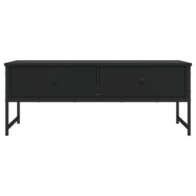 Coffee Table Black 101x49x39.5 cm Engineered Wood