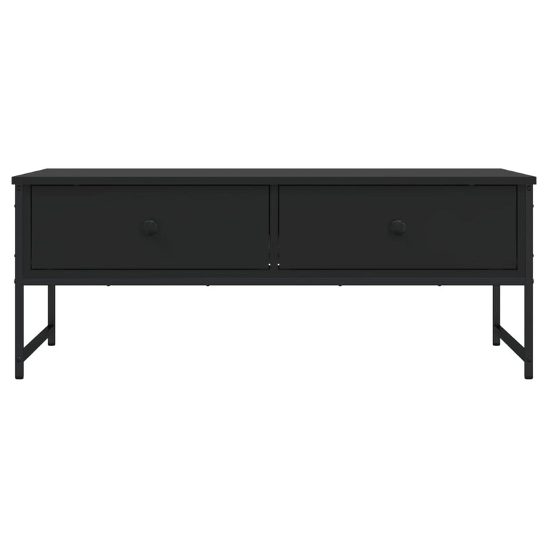 Coffee Table Black 101x49x39.5 cm Engineered Wood