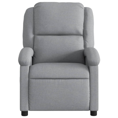 Recliner Chair Light Grey Fabric