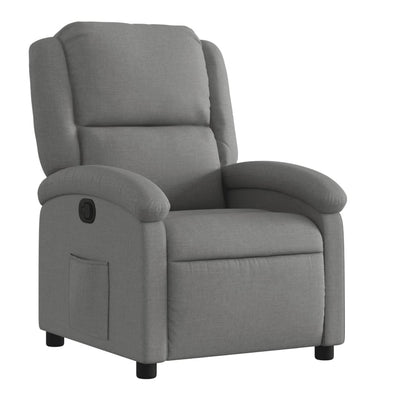 Recliner Chair Dark Grey Fabric