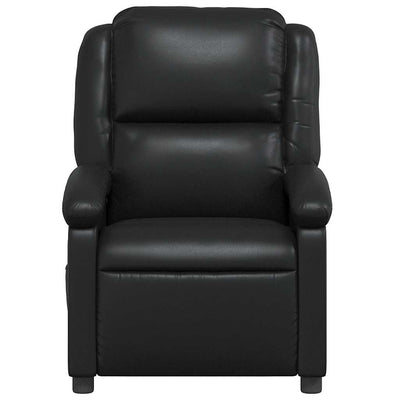 Massage Recliner Chair Black Faux Leather