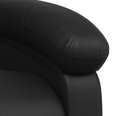 Massage Recliner Chair Black Faux Leather