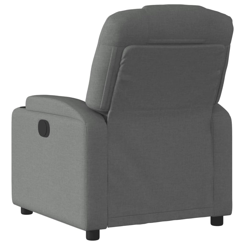 Recliner Chair Dark Grey Fabric