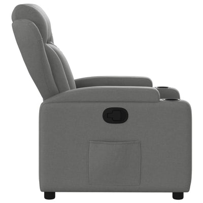 Recliner Chair Dark Grey Fabric