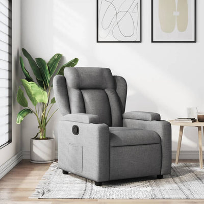 Recliner Chair Dark Grey Fabric