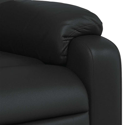 Massage Recliner Chair Black Faux Leather