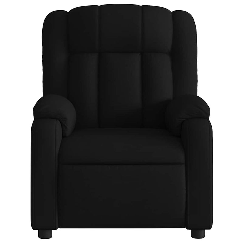 Massage Recliner Chair Black Fabric