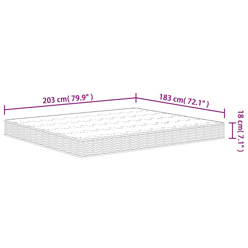 Bonnell Spring Mattress Medium 183x203 cm