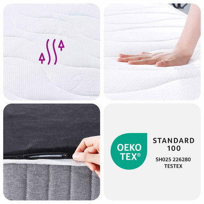 Pocket Spring Mattress Medium 107x203 cm King Single Size