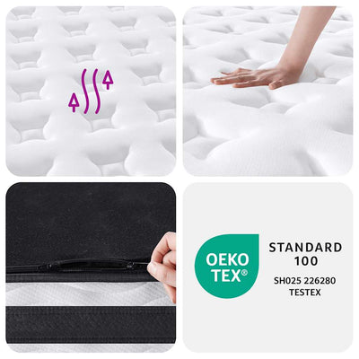 Pocket Spring Mattress Medium 137x190 cm