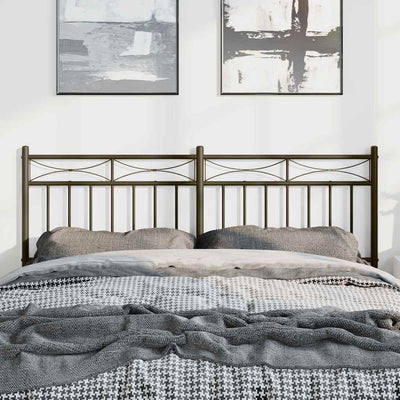 Metal Headboard Black 137 cm Double