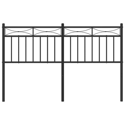 Metal Headboard Black 137 cm Double