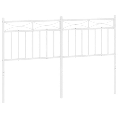 Metal Headboard White 137 cm Double