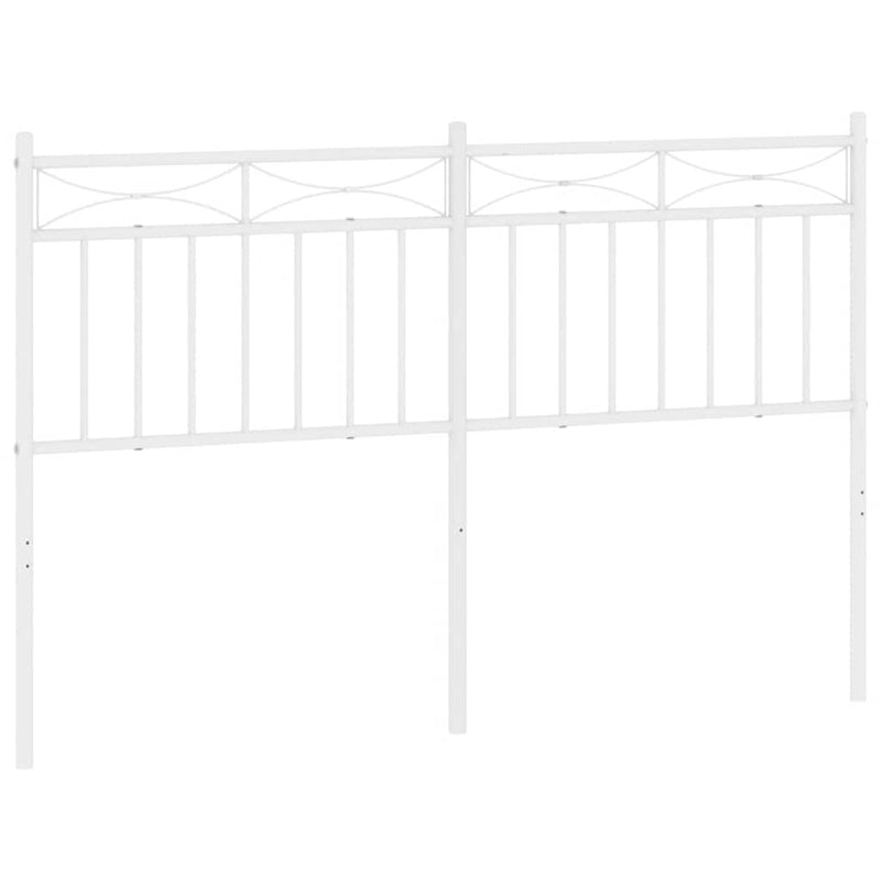 Metal Headboard White 137 cm Double