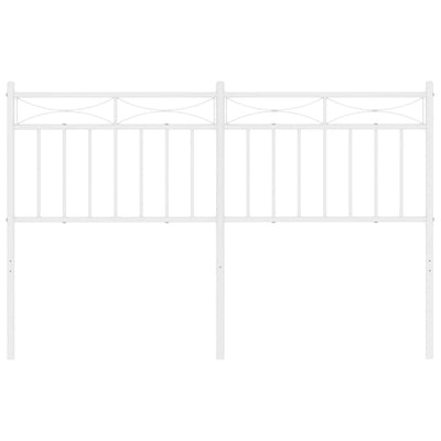 Metal Headboard White 137 cm Double