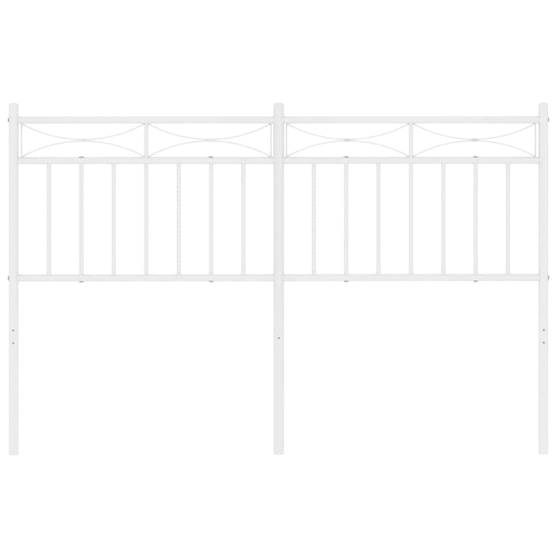 Metal Headboard White 137 cm Double