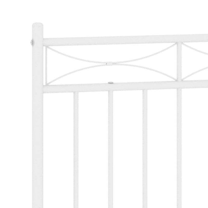 Metal Headboard White 137 cm Double