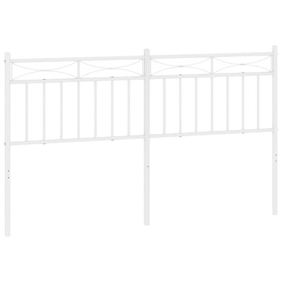 Metal Headboard White 152 cm Queen