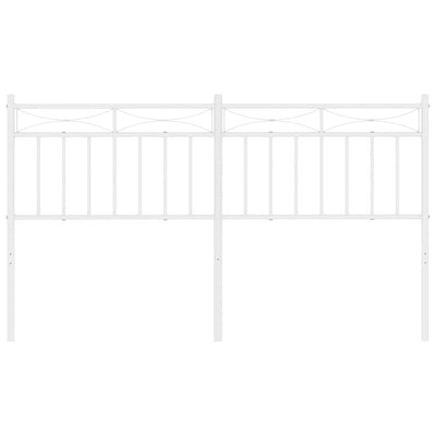 Metal Headboard White 152 cm Queen