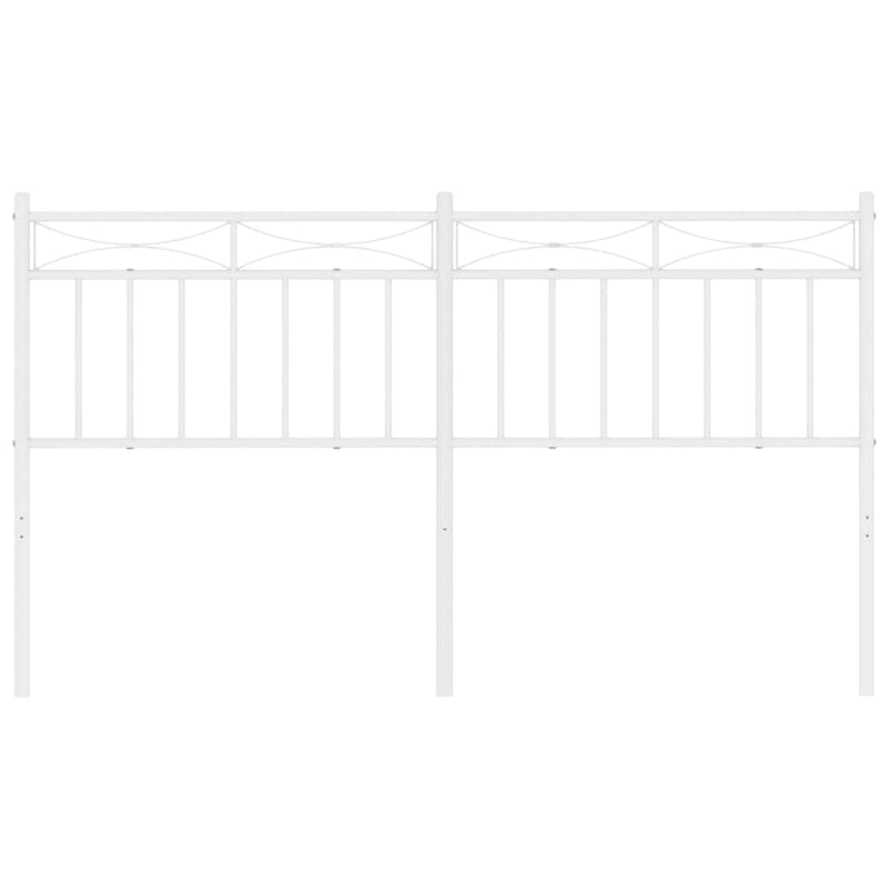 Metal Headboard White 152 cm Queen