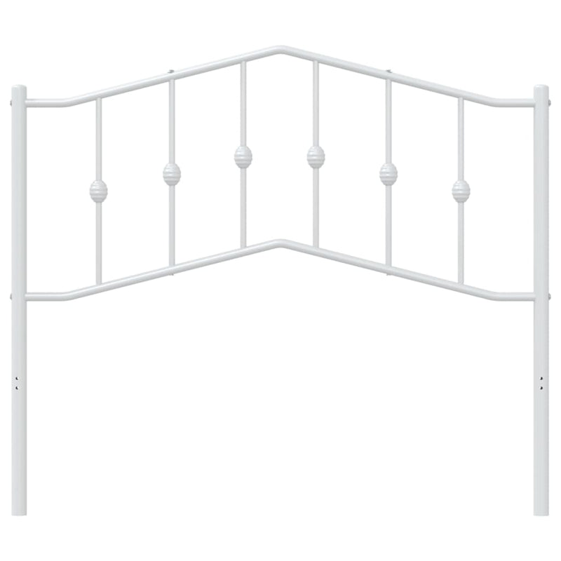 Metal Headboard White 107 cm King Single