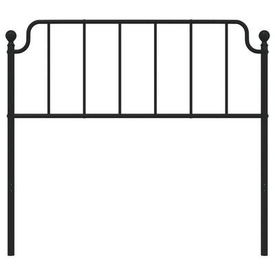 Metal Headboard Black 107 cm King Single