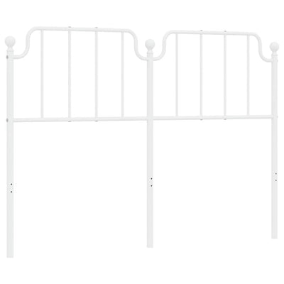 Metal Headboard White 152 cm Queen