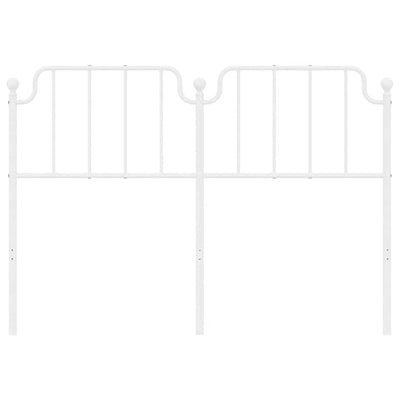 Metal Headboard White 152 cm Queen