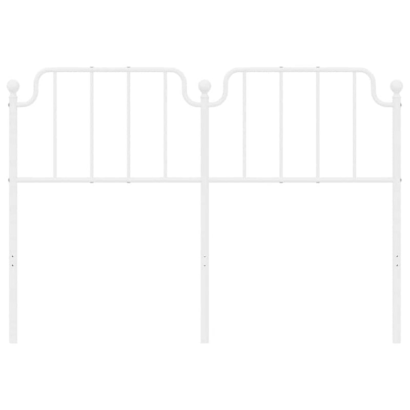 Metal Headboard White 152 cm Queen