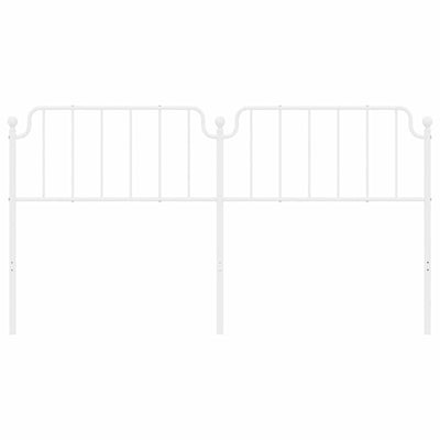 Metal Headboard White 183 cm King