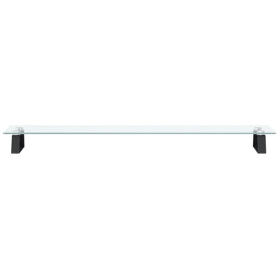 Monitor Stand Black 100x20x8 cm Tempered Glass and Metal