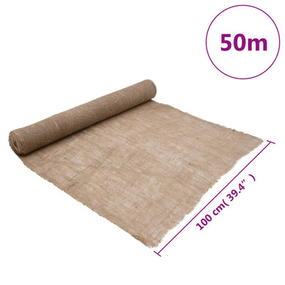 Jute Rolls 2 pcs 1x50 m 100% Jute 200 gsm