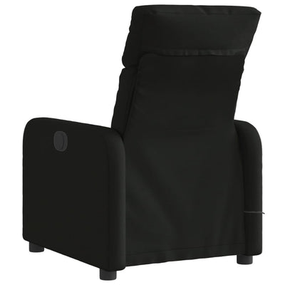 Electric Massage Recliner Chair Black Fabric