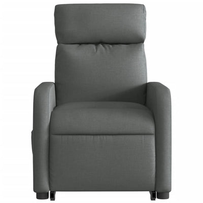 Electric Stand up Massage Recliner Chair Dark Grey Fabric