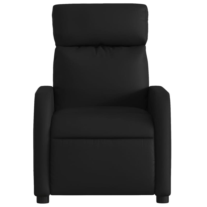 Massage Recliner Chair Black Faux Leather