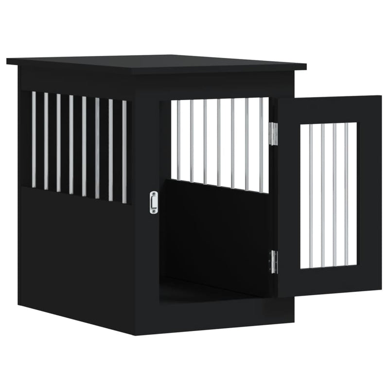 Dog Crate Furniture Black 45x62x59 cm Engineered Wood