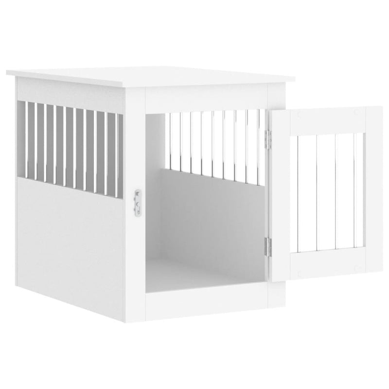 Dog Crate Furniture White 55x75x65 cm Engineered Wood