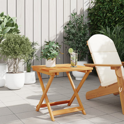 Folding Garden Table 50x50x50 cm Solid Wood Acacia