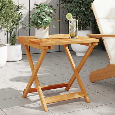 Folding Garden Table 50x50x50 cm Solid Wood Acacia